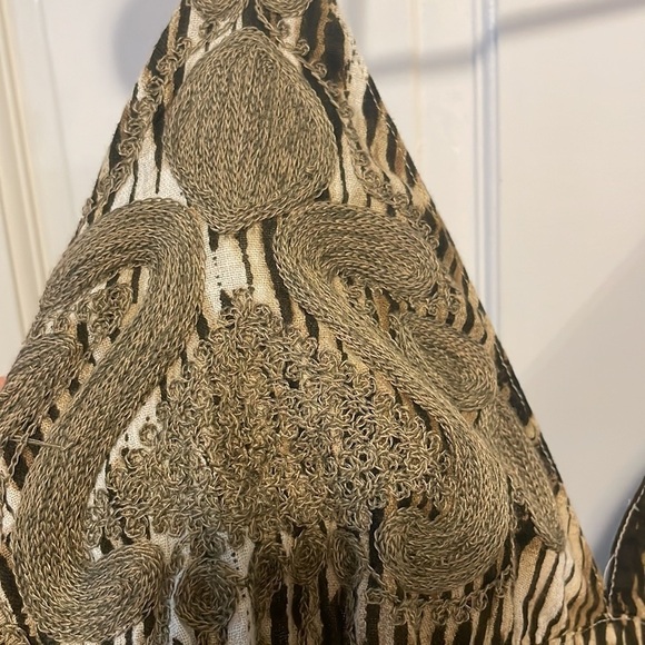 EUC LUCKY BRAND HALTER EMBROIDERED MAXI SZ large - Picture 12 of 15